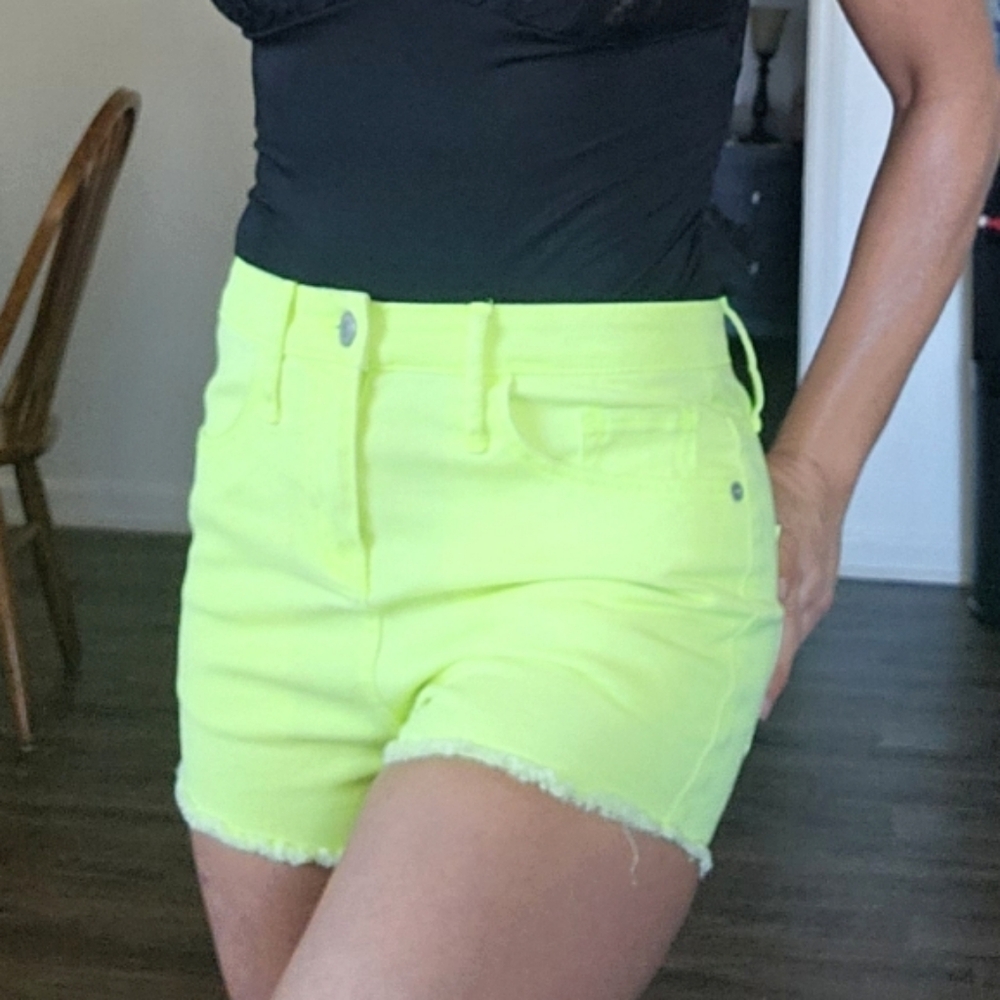 Wild Fable neon jeans shorts size 2 - Picture 2 of 15
